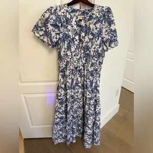 Maeve Somerset blue and white dress Sz XL (purchased at Anthropologie)